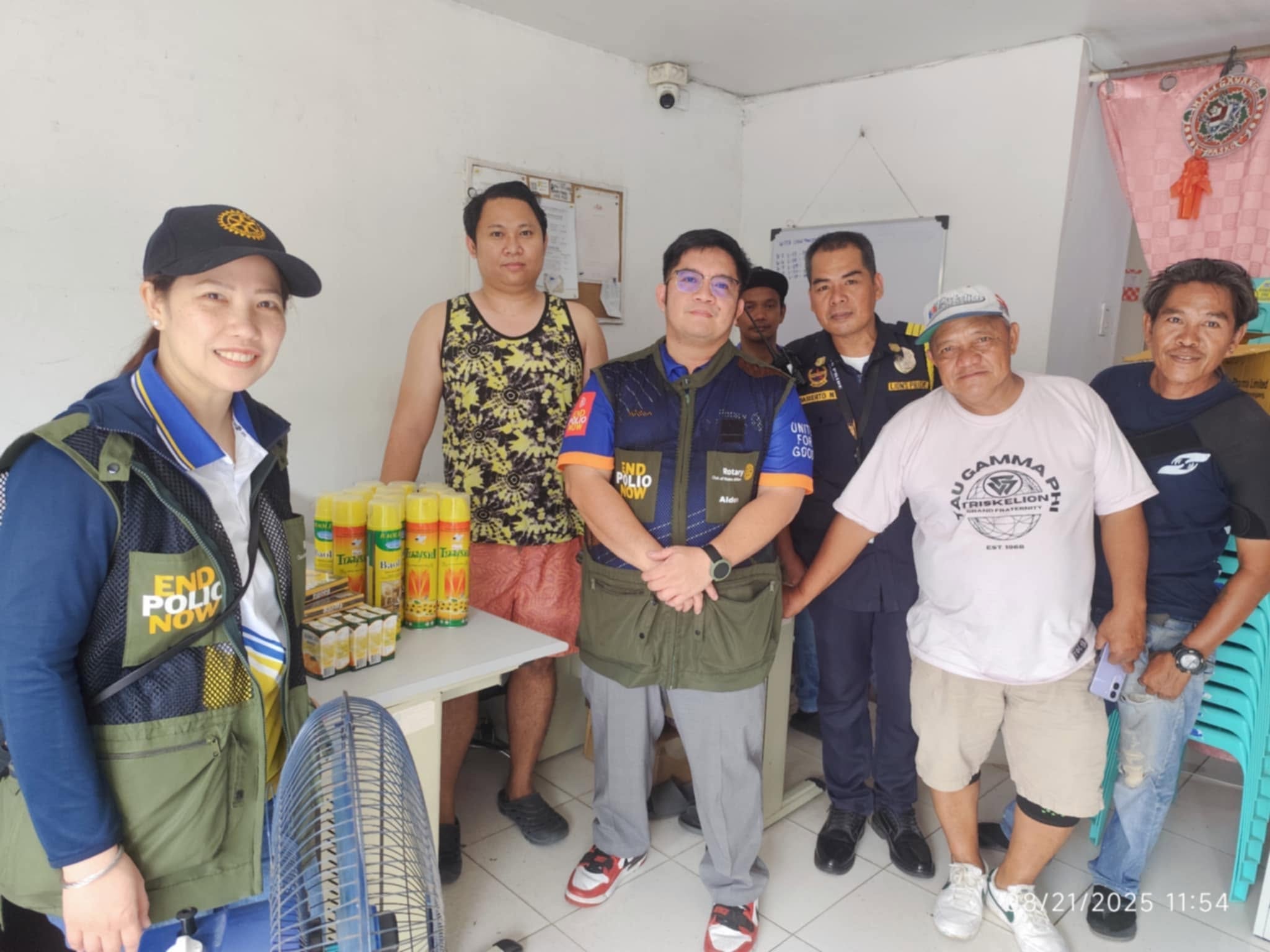 Misting operation in Barangay Timbao