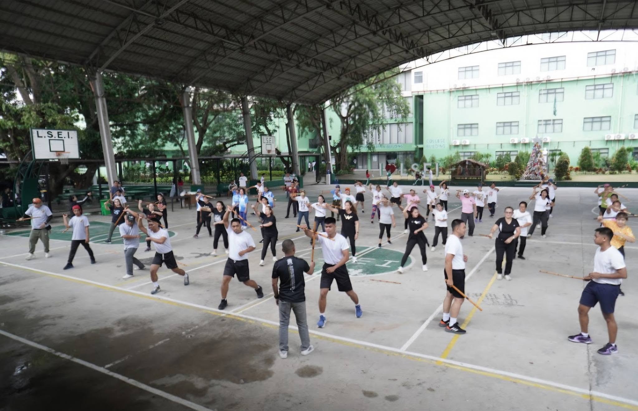 Basic Arnis Training during the Protect Human Rights project